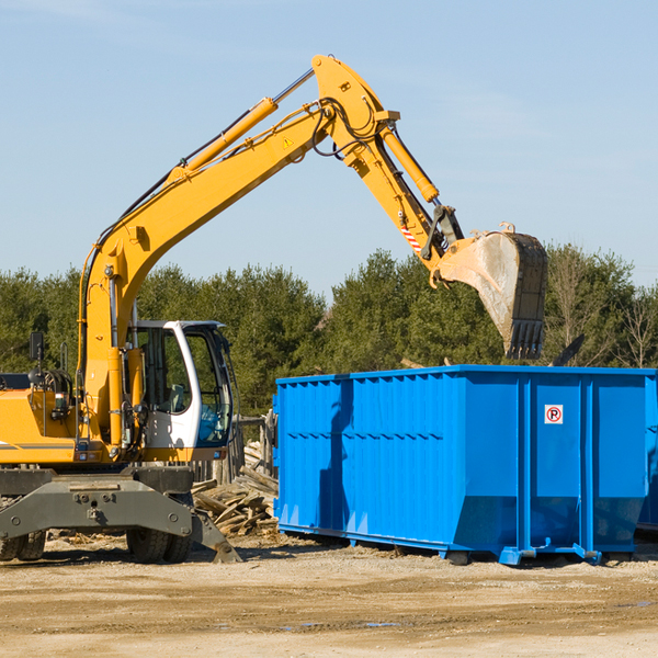 how does a residential dumpster rental service work in Rumely Michigan